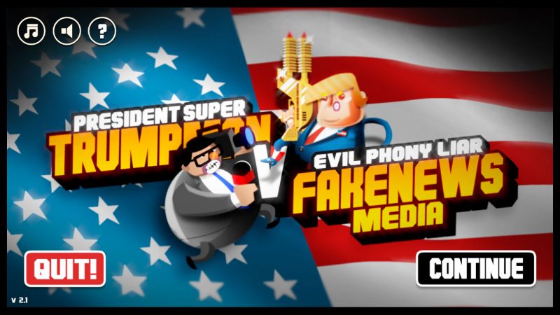 SUPERTRUMPMAN – MAIN MENU