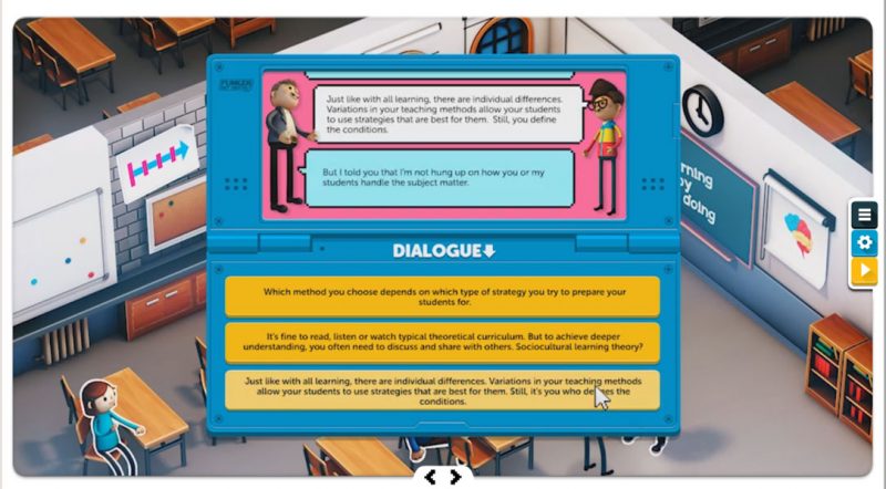 BRANCHING DIALOG UI